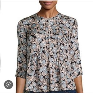 Rebecca Taylor silk Bijou top blouse 8